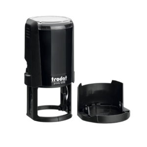 Timbro di testo personalizzato Trodat Printy 4638 dimensione max pers.ne Ø38 mm - fino a 7 righe - blu - 182283