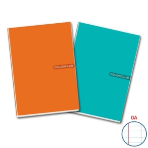 Maxi quaderno A4 copertina 200g/m² - 20+1 fogli 80g/m² Colorclub righe A