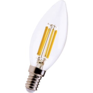 Lampadina LED a filamento candela 6W attacco E14 806 lumen luce fredda MKC 6000K