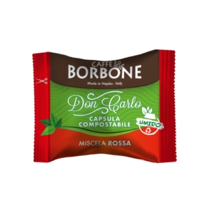 Capsule compatibili e compostabili Don Carlo Caffe Borbone qualità Rossa (conf.100)