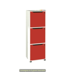 Ante pantografate con serratura Maximail 36,8xh.36,8 cm Artexport Rosso 3aMaxM/R (set 3 pezzi)
