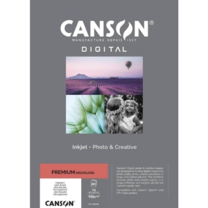 Carta fotografica Inkjet Canson Premium Bianca - 255g/m² HighGloss RC A3 - C33300S007 (conf.20)