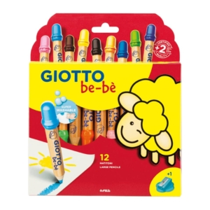 Matitoni in Colori Assortiti + appuntamatitone - GIOTTO Bebè Assortiti (conf.12)