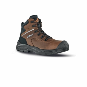 Scarpe antinfortunistiche in pelle pull-up idrorepellente Greenland S3 SRC Nero-Marrone U-Power N° 39