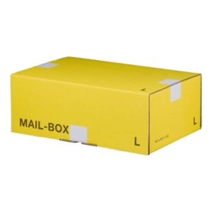 Scatole postali gialle 39,5x24,8x14,1 cm - Bong misura L (conf.20)