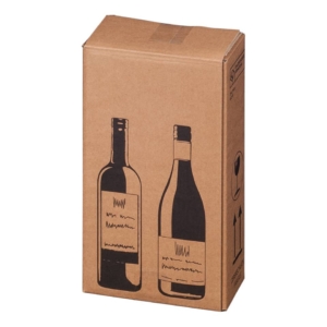 Scatole per bottiglie Wine Pack Bong due bottiglie - 20,4x10,5x36,8 cm (conf.10)
