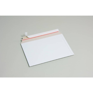 Buste a sacco in cartoncino teso Bianco apertura lato lungo Cart Pack Bong formato A4,2DVD - 450g/m² (conf.100)