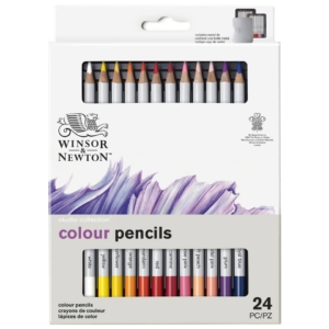 Scatola in metallo 24 matite colorate - Ømina 3,7 mm Winsor&Newton Colori Assortiti