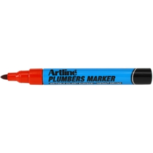 Pennarello indelebile Plumbers Artline - punta tonda 1,5 mm Rosso