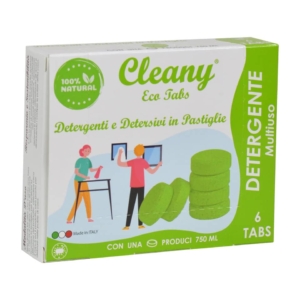 Detergente multiuso igienizzante in pastiglie CLEANY Eco tabs pino (conf.6)