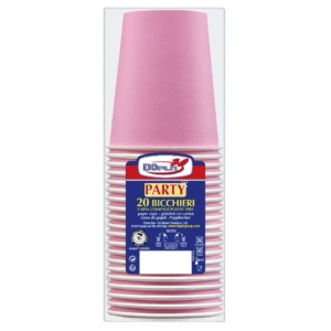 Bicchieri carta WD 250ml Dopla Green Rosa (conf.20)