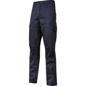 Pantalone da lavoro in cotone elasticizzato Guapo Blu U-Power taglia L