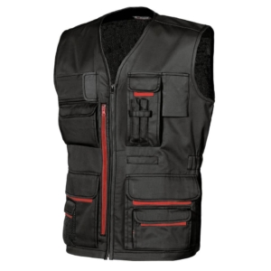 Gilet da lavoro con tasche multifunzionali Fun Black Carbon U-Power taglia XL