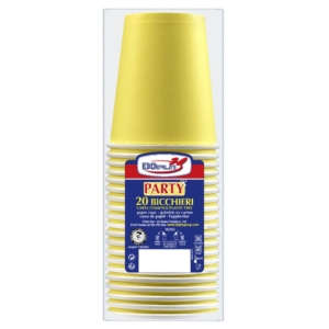 Bicchieri carta WD 250ml Dopla Green Giallo (conf.20)