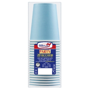 Bicchieri carta WD 250ml Dopla Green Azzurro (conf.20)