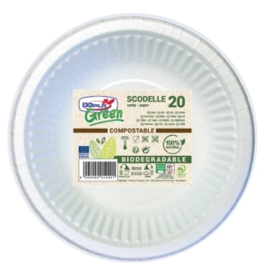 Scodelle carta Fluted Bio-Coated Dopla Green 450 ml (conf.20)