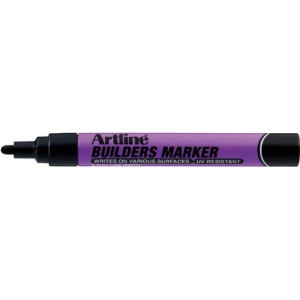 Pennarello speciale per legno Builders Artline - punta 2,3 mm Nero