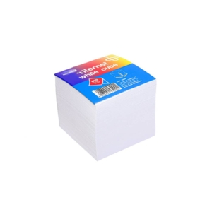 Blocchetto in carta Bianca collato su 1 lato 90x90x90 mm - 800 fogli Memoidea white cube