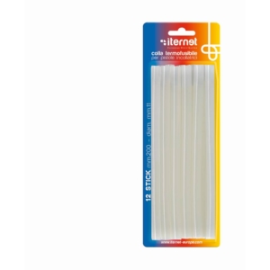Refill colla stick per pistole colla a caldo Iternet blister Ø11 mm (conf.12 refill)