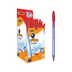 Penne a sfera BIC Cristal Soft 1,2 mm Rosse - 9185201 (conf.50)