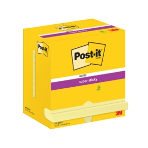 Foglietti riposizionabili Super Sticky Notes Post-it® Giallo Canary 76x127 mm (12 blocchetti da 90 foglietti)