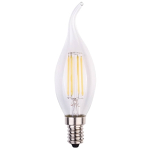 Lampadina LED a filamento fiamma 6W attacco E14 806 lumen luce naturale MKC 4000K