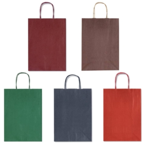 Borse Allegra su carta kraft Bianca colori dark Assortiti Rex-Sadoch 36x12x41 cm - SDF36DAR (conf.25)