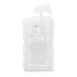 Coperchi in PET ecoCanny Take Away per vaschette Bianco 125x143x8 mm - ECO'COP12PET (conf.100)