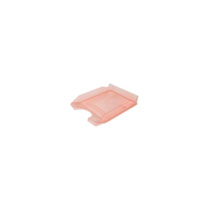 Vaschetta portacorrispondenza da scrivania Office Products in PP A4 - trasparente rosso - 18016011-04