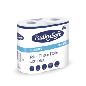 Carta igienica Classic 2 veli in pura cellulosa 500 strappi Bulkysoft - 66440.E21 (conf.4 rotoli)