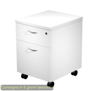 Cassettiera con ruote Artexport Presto 1 cassetto + 1 classificatore - 41,8x52xh.59,5 cm Bianco - 60022/3