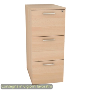 Mobile classificatore per cartelle sospese 3 cassetti + 1 serratura 49x55xh.107,2 cm Artexport Faggio