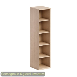 Mobile alto a giorno Flex 5 ripiani 45x46xh.181,8 cm Artexport Rovere BH45/C