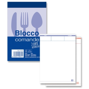 Blocchi comande autoricalcanti -25x2 copie autoricalcanti - 9x13,8 cm Z10584Z118484