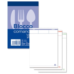 Blocci di comande autoricalcanti 25x3 copie autoricalcanti - 9x15 cm Z10584Z118485