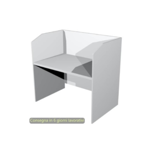 Postazione Call Center Presto 125x80xh.119 cm Artexport piano Grigio - CALL125/9