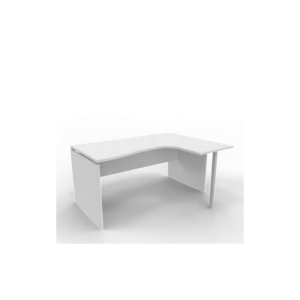 Scrivania angolare destra piano Grigio 160x120xh.75 cm fianco a pannello in melaminico Practika P4 ECSLP16D-BA-BA