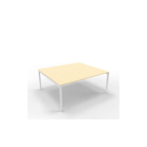 Bench piano Rovere 180x160xh.75 cm gamba a ponte in acciaio Argento linea Practika P3 Quadrifoglio - ECBEC18-RK-A