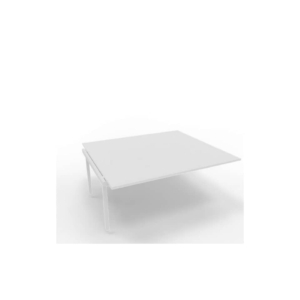 Postazione aggiuntiva bench piano Bianco 160x160xh.75 cm gamba a ponte in acciaio Bianco Practika P3 - ECBIC16-BA-I