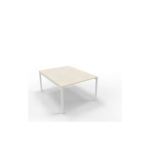 Bench piano cemento 120x160xh.75 cm gamba a ponte in acciaio Argento linea Practika P3 Quadrifoglio - ECBEC12-CL-A