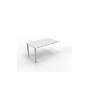Dattilo scrivania sospeso piano Grigio 100x60xh.75 cm gamba sezione quadrata in acciaio Argento Practika ECDM100-GR-A