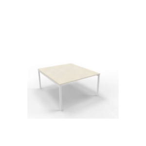 Bench piano cemento 140x160xh.75 cm gamba a ponte in acciaio Argento linea Practika P3 Quadrifoglio - ECBEC14-CL-A