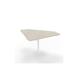Raccordo 90° piano cemento 84x84xh.75 cm gamba in acciaio Bianco per scrivanie Practika P4 Quadrifoglio ECRA9004-CL-I