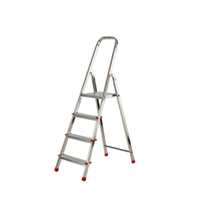 Scala in alluminio Scalamìa rinforzata Gierre 4 gradini - 0.44x0.82xh.1.41 m AL140