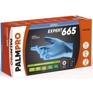 Guanti monouso in nitrile Palmaro Expert 665 Icoguanti taglia XL - Blu - PX665-XL (conf.100)