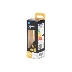 Lampadina a filamento LED luce calda 4W C35 - E14 - 470 lumen Aigostar Ø35xh.97 mm - B10106AM3