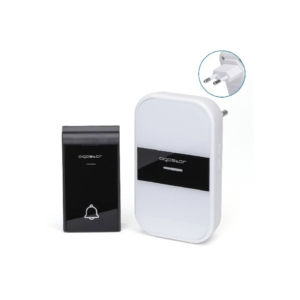 Kit campanello digitale wireless AC Bianco, Nero Aigostar 10x6x6,5/7,2x4x2 cm - 197919
