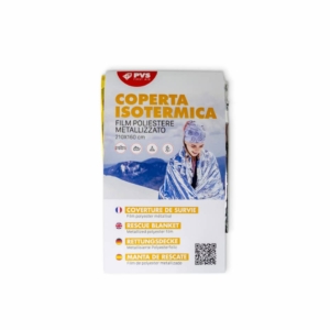 Coperta isotermica anti caldo (lato Argento) e anti freddo (lato oro) - 63gr PVS 210x160 cm - COP216