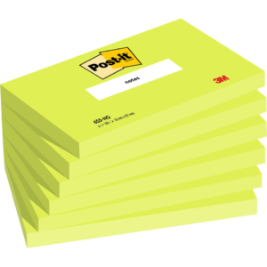 Foglietti Post-it® Verde acido 100 fogli/blocchetto - 76x127 mm (conf.6)