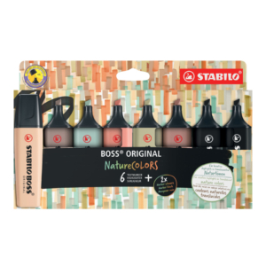 Evidenziatori Stabilo Boss Nature Colors - Colori Assortiti - 70/8-2-1 (conf.8)